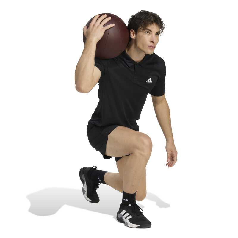 Adidas Workout Essentials Base Siyah Erkek Polo Tshirt - 9