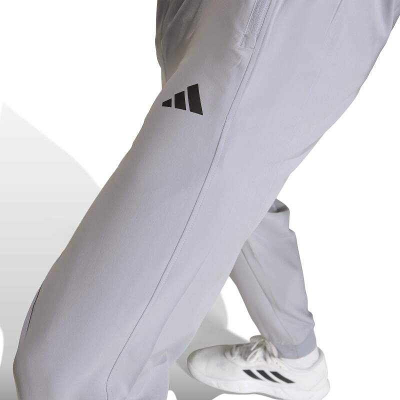 Adidas Workout Essentials Flex Dokuma Gri Erkek Eşofman Altı - 4