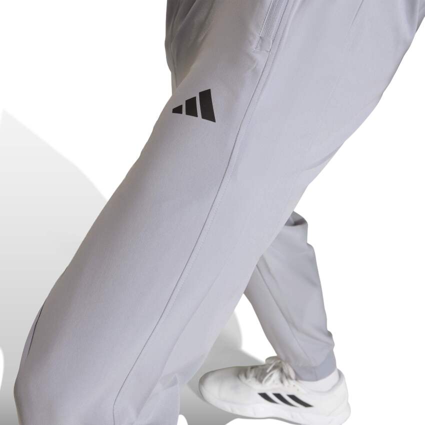 Adidas Workout Essentials Flex Dokuma Gri Erkek Eşofman Altı - 4