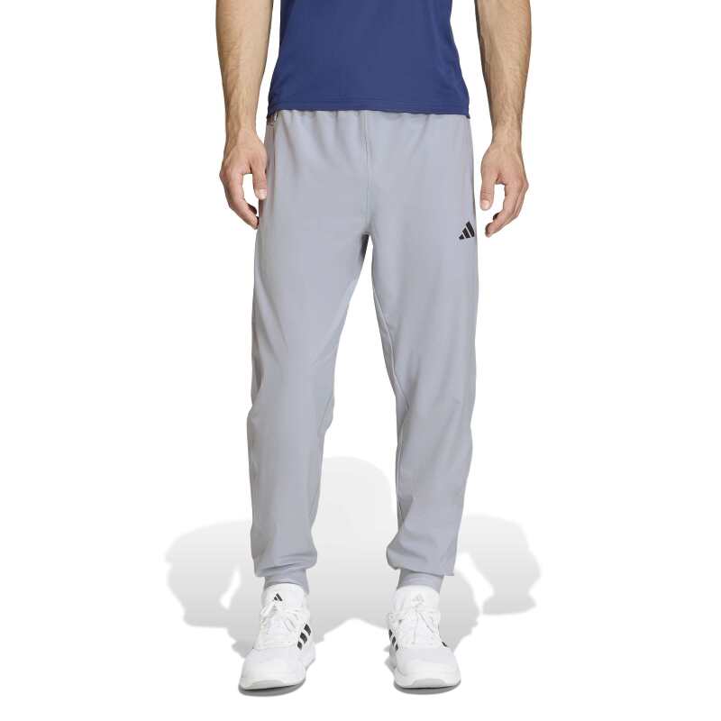 Adidas Workout Essentials Flex Dokuma Gri Erkek Eşofman Altı - Adidas