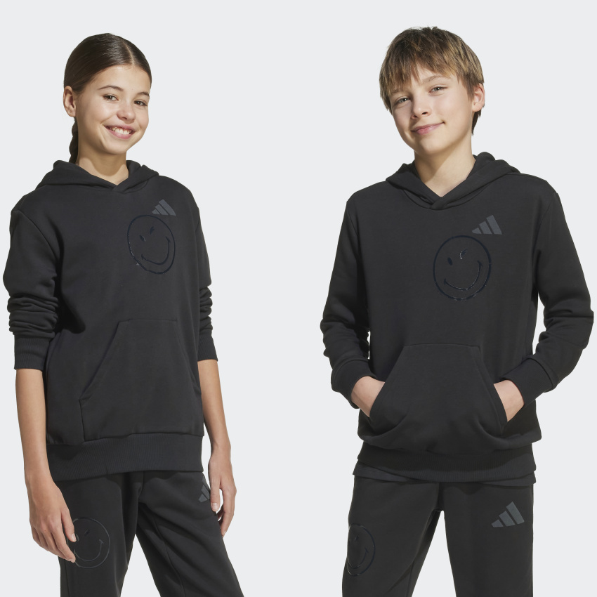 Adidas X Smileyworld Siyah Çocuk Sweatshirt - 1