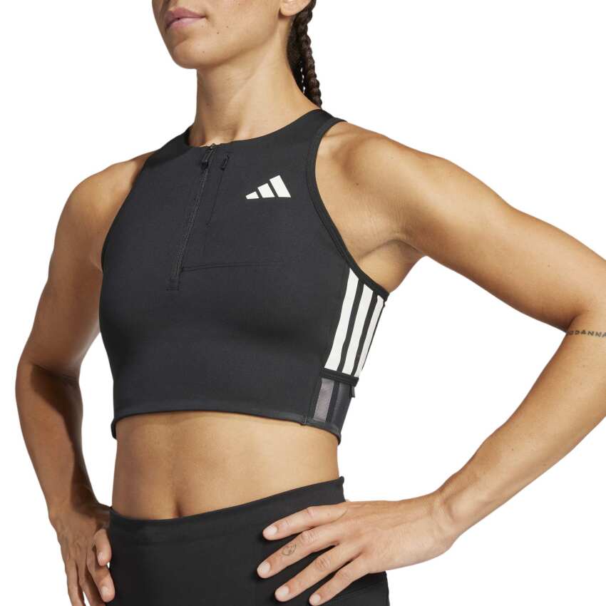 Adidas Adizero Crop Siyah Kadın Atlet - 12