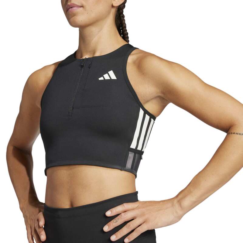 Adidas Adizero Crop Siyah Kadın Atlet - Adidas