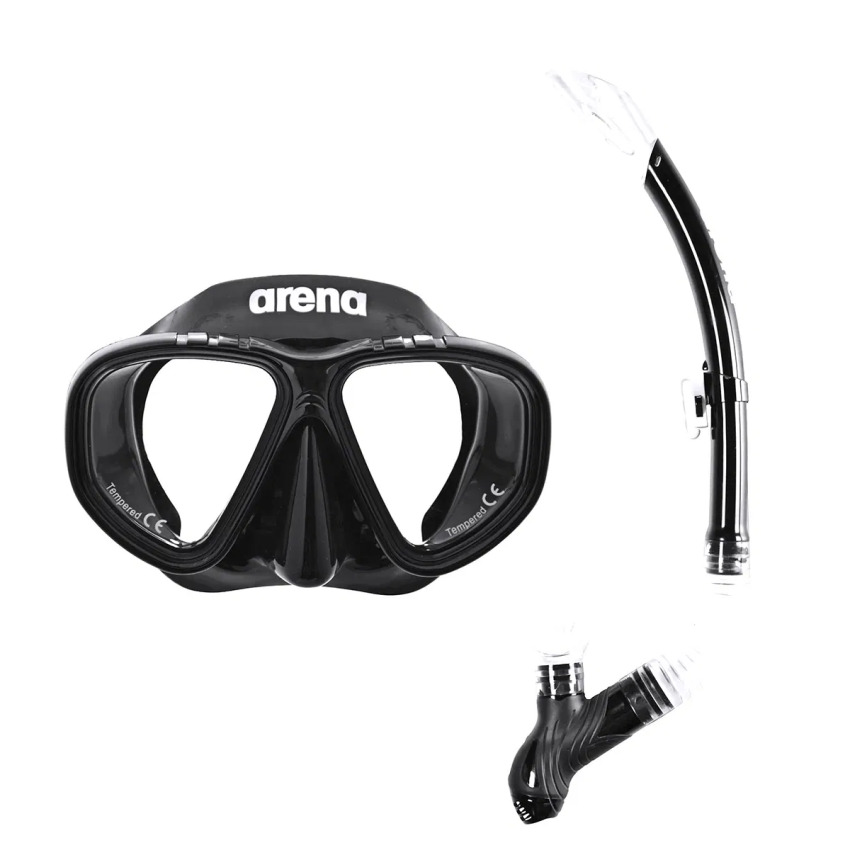 Arena Premium Snorkeling Set Jr SİYAH Çocuk Maske & Şnorkel Set - Arena