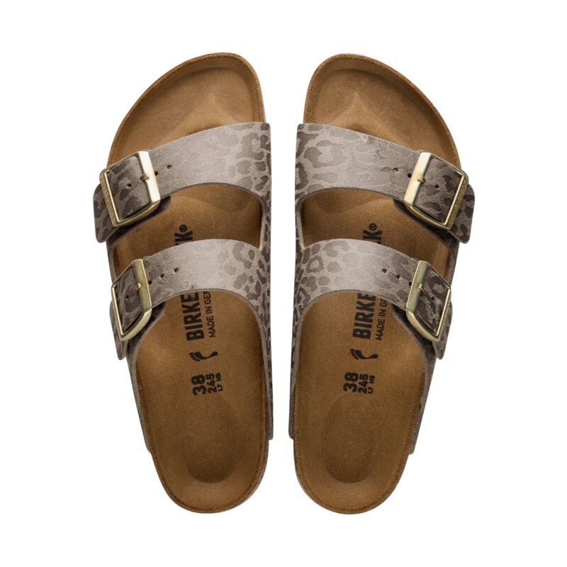 Birkenstock Arizona SYN Leopard Gri Kadın Terlik - 3