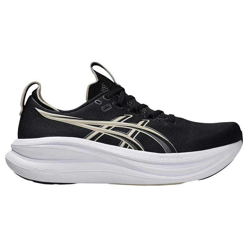 Asics Gel-Nimbus 28 Siyah-Beyaz Erkek Koşu Ayakkabısı - Asics