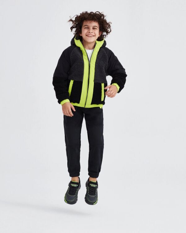 Skechers Outdoor Fleece Full Zip Sherpa Siyah Çocuk Polar - 2