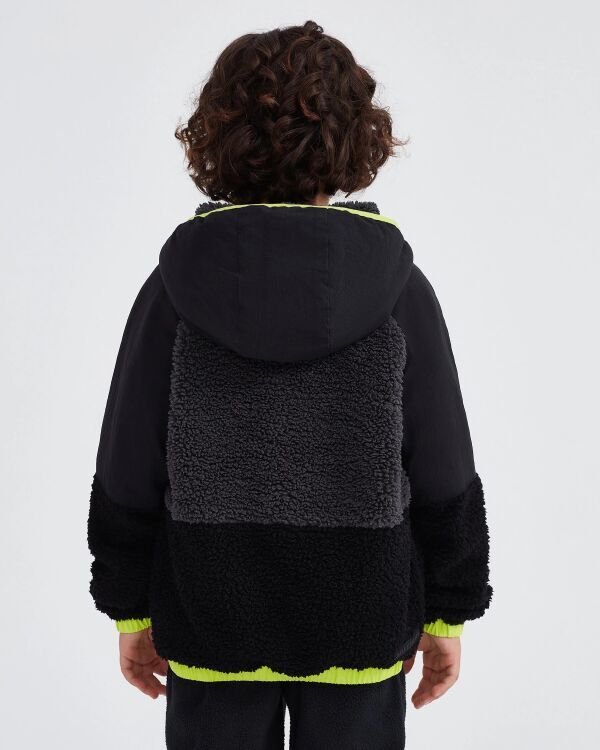 Skechers Outdoor Fleece Full Zip Sherpa Siyah Çocuk Polar - 3