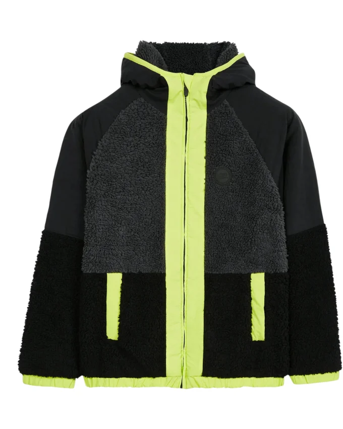 Skechers Outdoor Fleece Full Zip Sherpa Siyah Çocuk Polar - 5