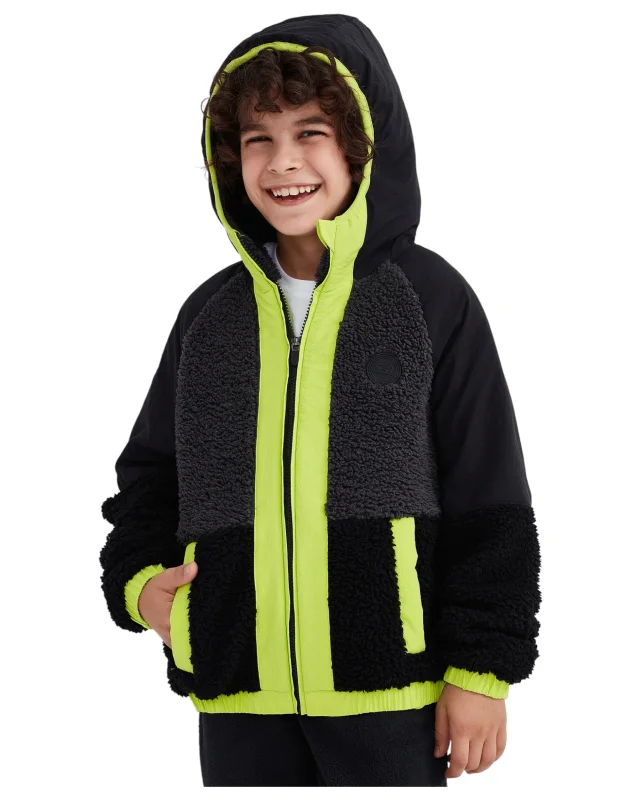 Skechers Outdoor Fleece Full Zip Sherpa Siyah Çocuk Polar - 3