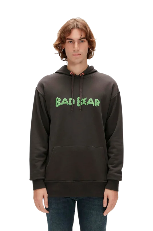 Bad Bear 3D Bad Hoodie Siyah Erkek Sweatshirt - 1