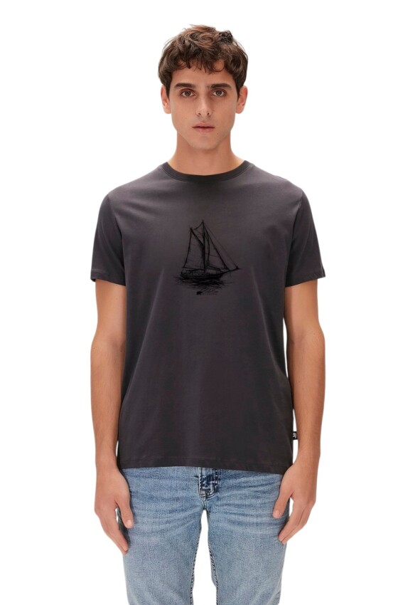 Bad Bear Art Of Journey T-Shirt Antrasit Erkek Tshirt - 1