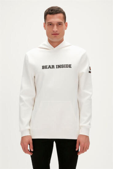 Bad Bear ARTHUR HOODIE BEYAZ Erkek Sweatshirt - 1
