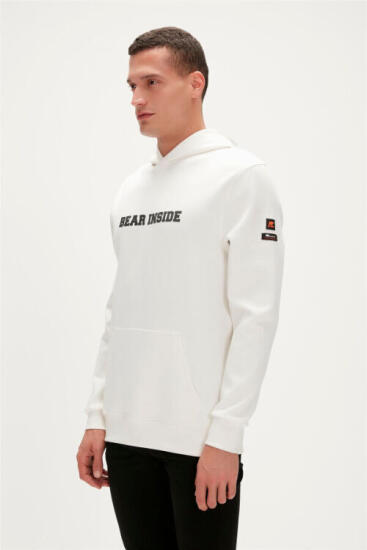 Bad Bear ARTHUR HOODIE BEYAZ Erkek Sweatshirt - 3