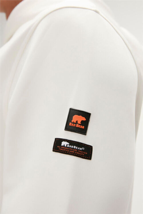 Bad Bear Arthur Hoodie Beyaz Erkek Sweatshirt - 7