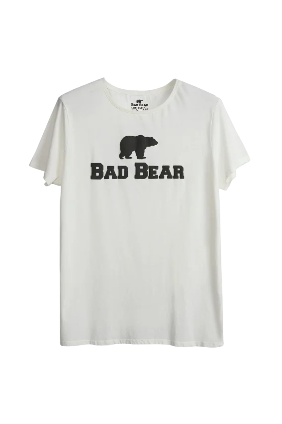 Bad Bear Beyaz Erkek Tshirt - 5