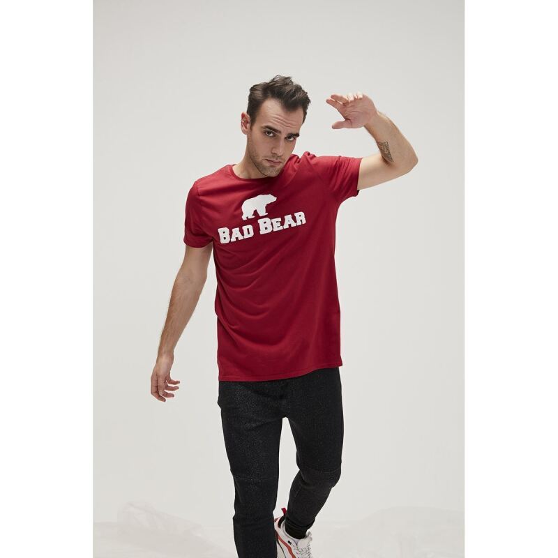 Bad Bear BAD BEAR TEE Bordo Erkek Tshirt 19.01.07.002-C65 - 3