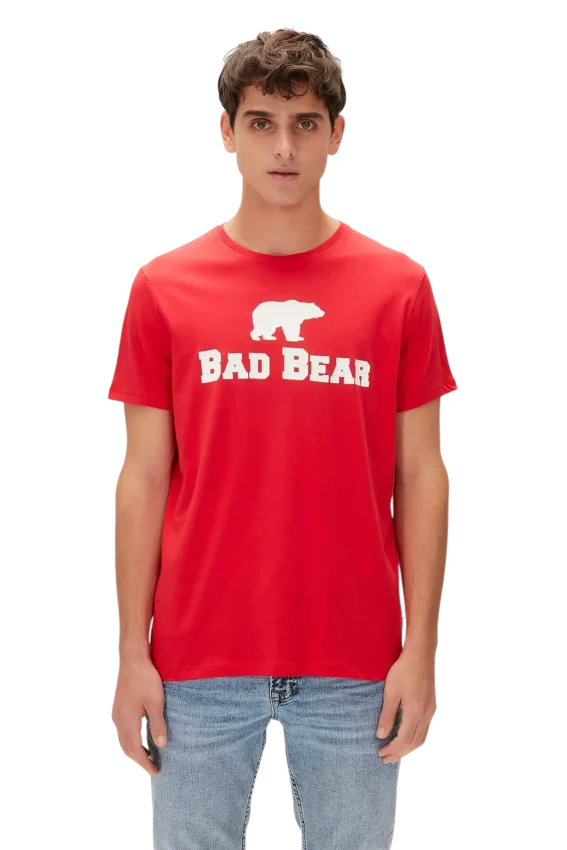 Bad Bear Kırmızı Erkek Tshirt - 1