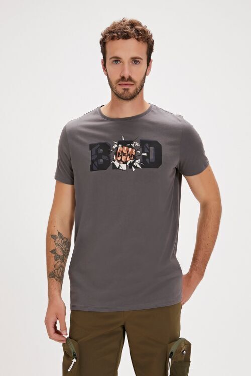 Bad Bear BANG T-SHIRT Antrasit Erkek Tshirt - Bad Bear