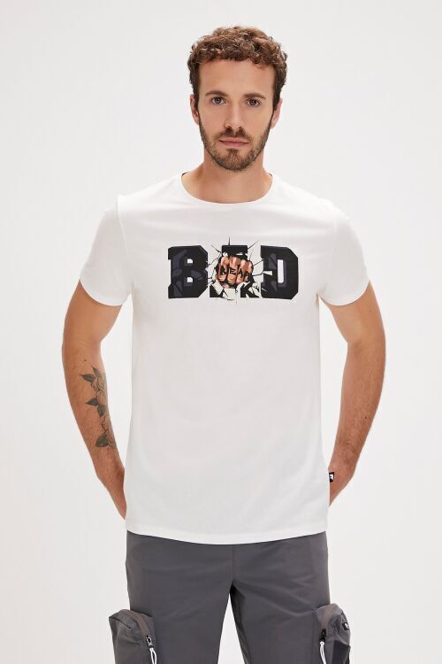 Bad Bear BANG T-SHIRT BEYAZ Erkek Tshirt - Bad Bear