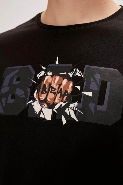 Bad Bear Bang Siyah Erkek Tshirt - 3