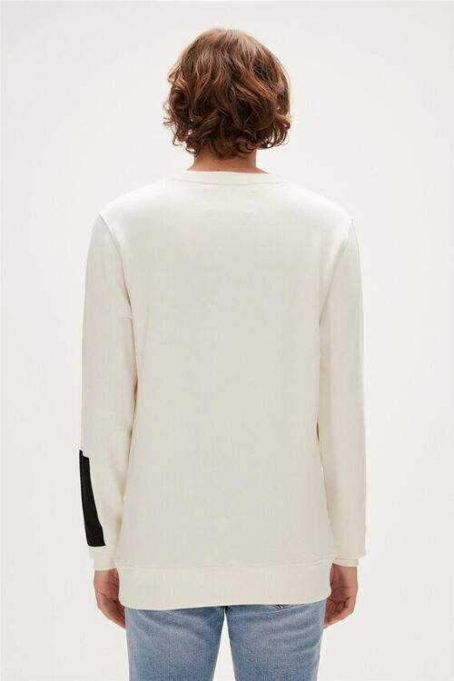 Bad Bear Be Cool Crewneck Beyaz Erkek Sweatshirt - 6