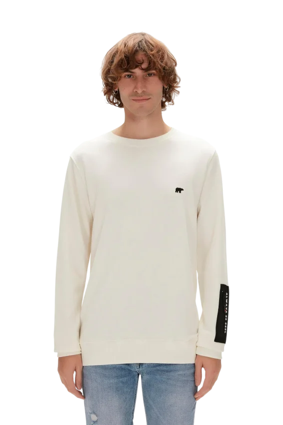 Bad Bear Be Cool Crewneck Beyaz Erkek Sweatshirt - 1