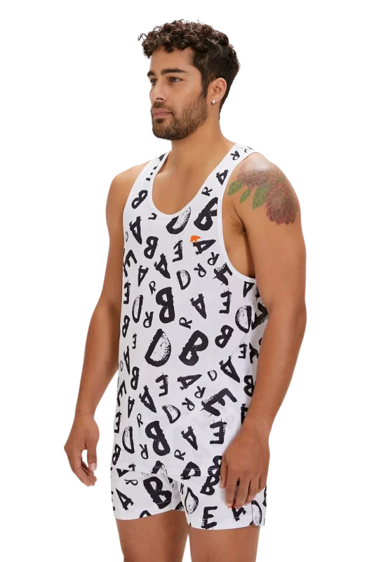 Bad Bear Bling Tank-Top Beyaz Erkek Atlet - Bad Bear (1)