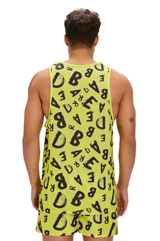 Bad Bear Bling Tank-Top Sarı Erkek Atlet - 4