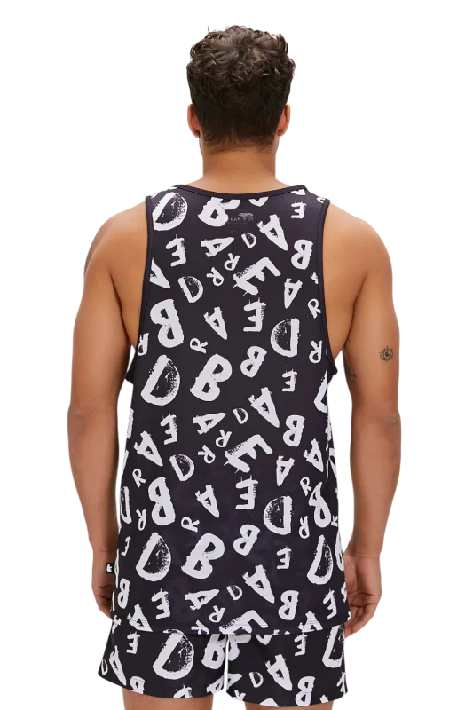 Bad Bear Bling Tank-Top Siyah Erkek Atlet - 3