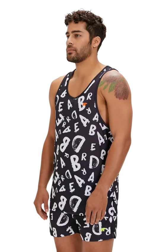Bad Bear Bling Tank-Top Siyah Erkek Atlet - 2