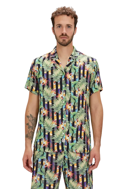 Bad Bear Bloom Siyah Erkek Gömlek - 1