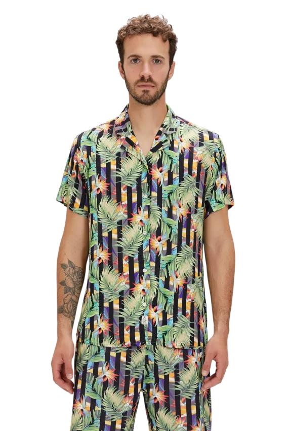 Bad Bear Bloom Siyah Erkek Gömlek - 1