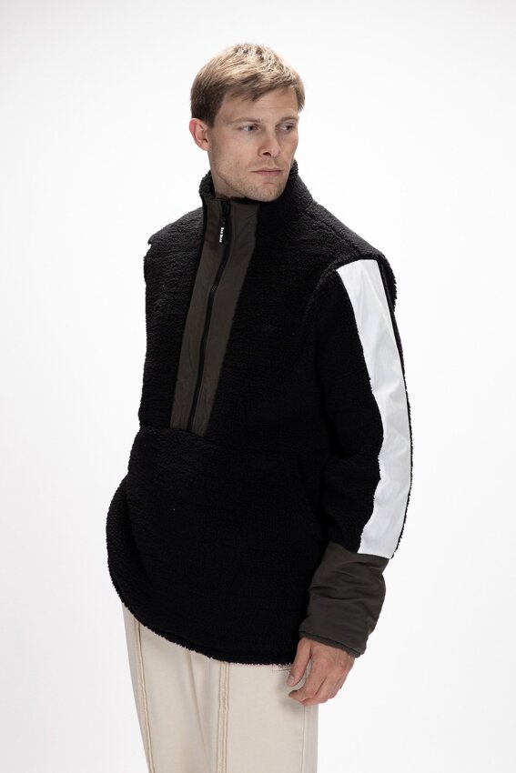 Bad Bear Bomb Hall Zip Siyah Erkek Sweatshirt - 3