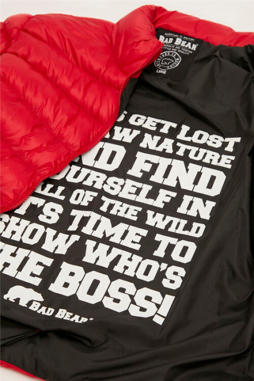Bad Bear Boss Puffer Kırmızı Erkek Mont - 6