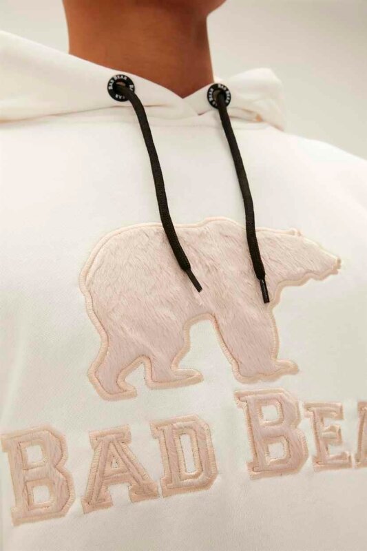 Bad Bear BRAND HOODIE BEYAZ Erkek Sweatshirt - 4