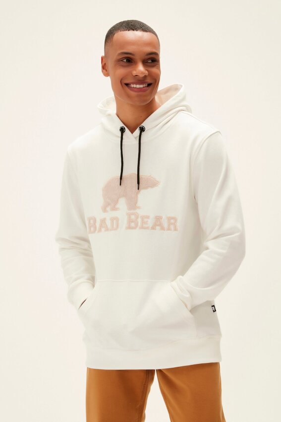 Bad Bear BRAND HOODIE BEYAZ Erkek Sweatshirt - 5