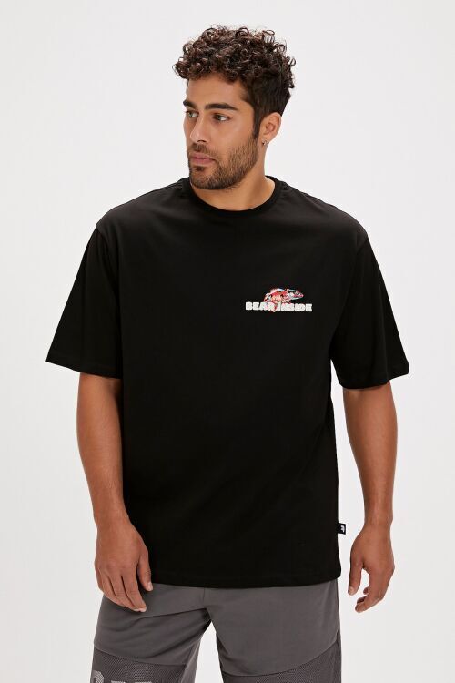 Bad Bear CHAMELON T-SHIRT OS SİYAH Erkek Tshirt - Bad Bear