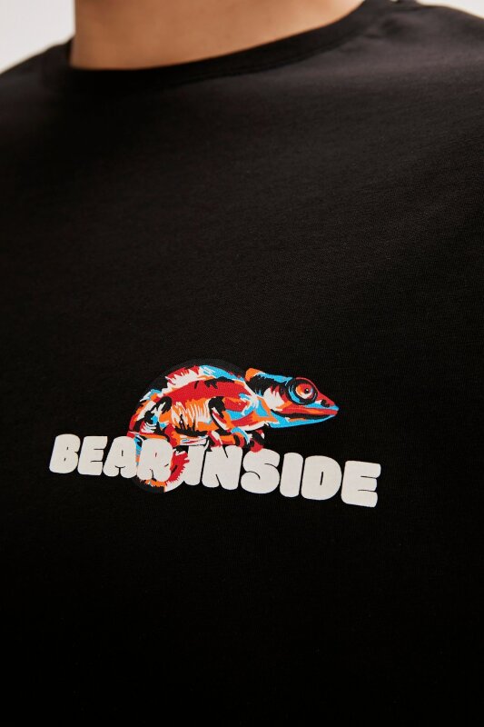 Bad Bear CHAMELON T-SHIRT OS SİYAH Erkek Tshirt - 5
