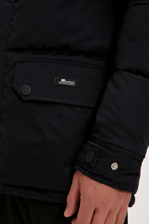 Bad Bear COLONEL PUFFER COAT Siyah Erkek Mont - 7