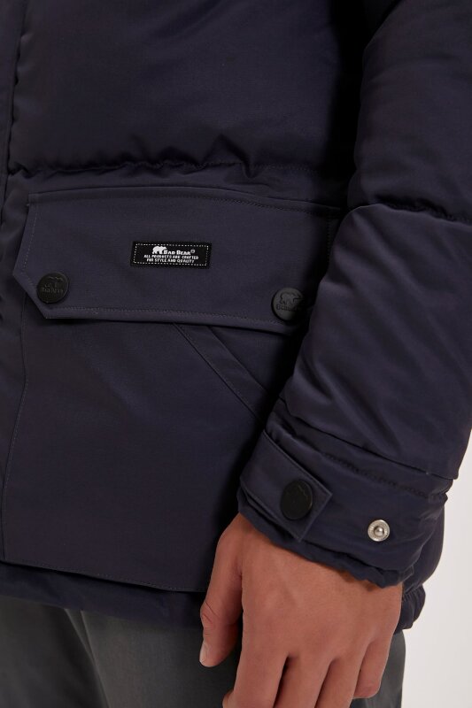 Bad Bear Colonel Puffer Coat Siyah Erkek Mont - 9