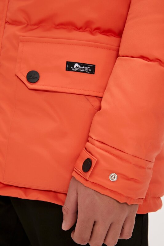 Bad Bear Colonel Puffer Coat Turuncu Erkek Mont - 8