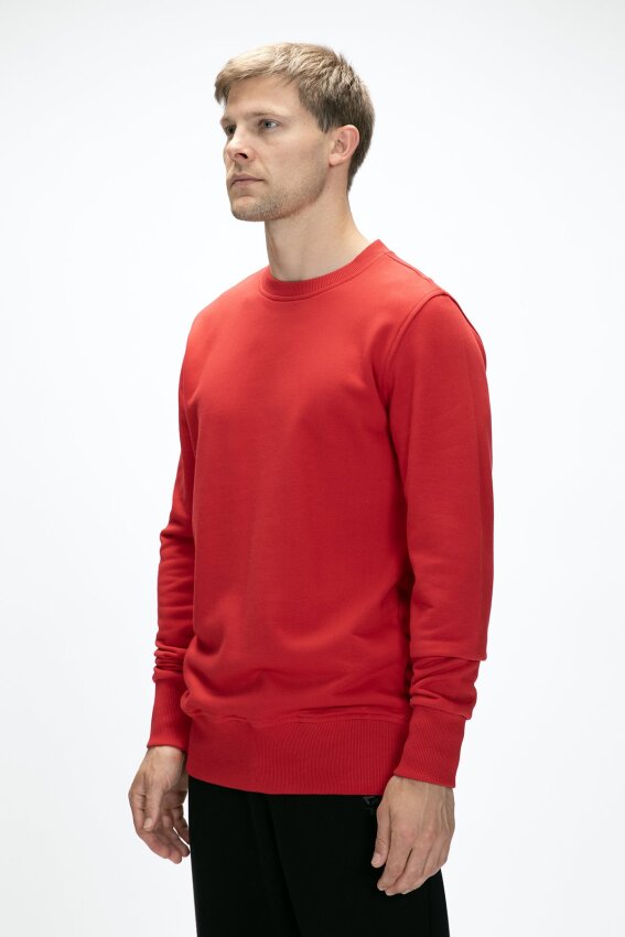 Bad Bear Corner Crewneck Kırmızı Erkek Sweatshirt - 2