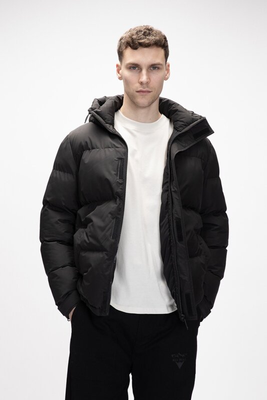 Bad Bear Cup Puffer Coat Siyah Erkek Mont - 4