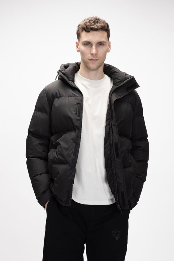 Bad Bear Cup Puffer Coat Siyah Erkek Mont - 4