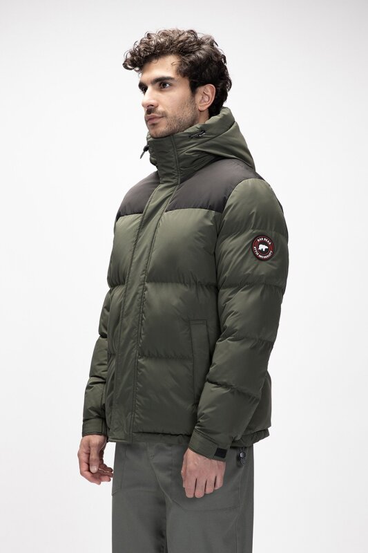 Bad Bear Cup Puffer Coat Yeşil Erkek Mont - 2