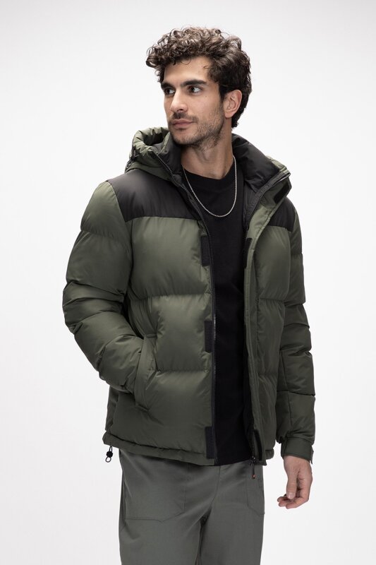 Bad Bear Cup Puffer Coat Yeşil Erkek Mont - 4