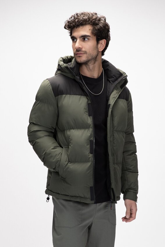 Bad Bear Cup Puffer Coat Yeşil Erkek Mont - 4