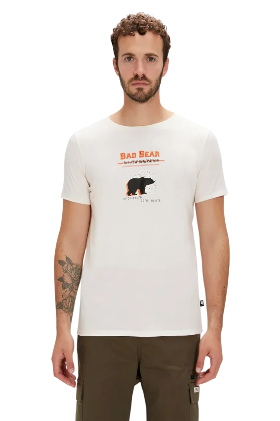 Bad Bear Derek Beyaz Erkek Tshirt - 1