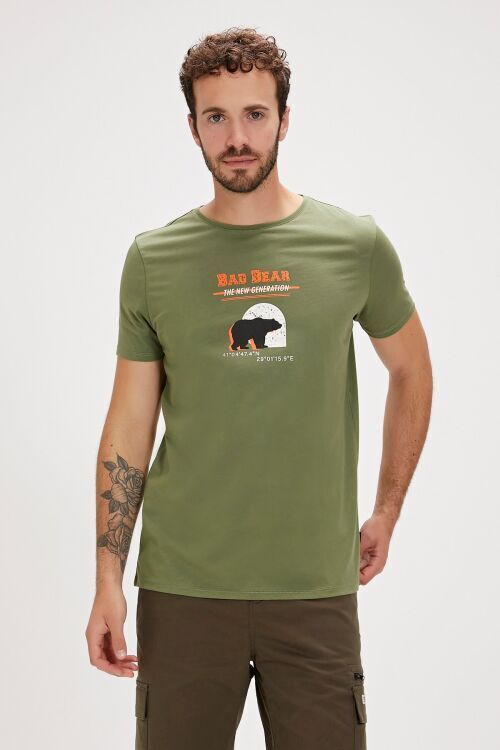 Bad Bear DEREK T-SHIRT Haki Erkek Tshirt - 1